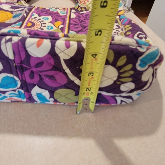 Vera Bradley Plum Crazy Purple Floral Top Handle Bag‎ Purse - Picture 13 of 14